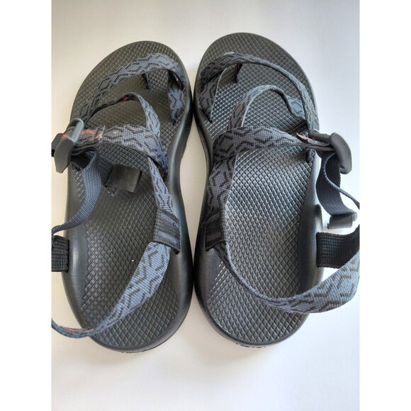 CHACO- Men\'s 12  Grey & Black RIVER WATER Shoes Hiking Sports Sandals  Toe Loop main image 5